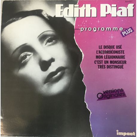 Edith Piaf ‎– Programme Plus