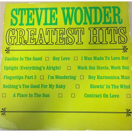 Stevie Wonder ‎– Greatest Hits Plak