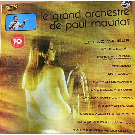 Le Grand Orchestre De Paul Mauriat ‎– Le Lac Majeur Plak (Une Belle Histoire)