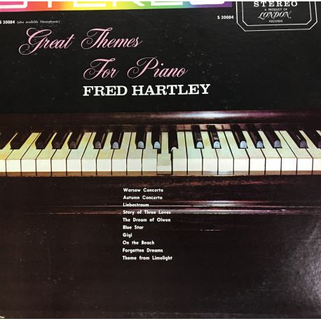 Fred Hartley Great Themes For Piano Richmond S 30084 Plak