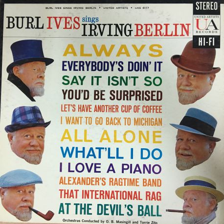 Burl Ives ‎– Burl Ives Sings Irving Berlin Plak