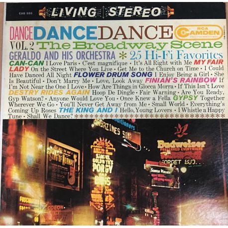 Geraldo And His Orchestra ‎– Dance, Dance, Dance! Vol. 2 - The Broadway Scene Plak