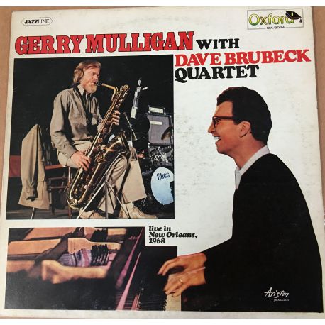 Gerry Mulligan With Dave Brubeck Quartet* ‎– Live In New Orleans, 1968 Plak