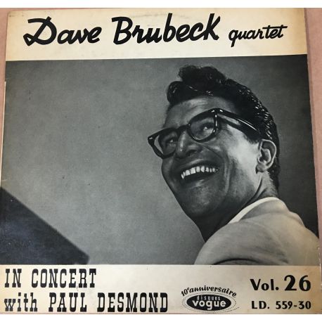 The Dave Brubeck Quartet With Paul Desmond ‎– In Concert "Jazz At College Of Pacific" Plak